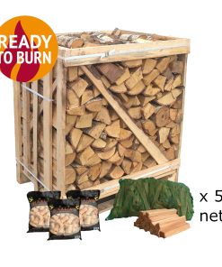 Kiln Dried Birch Log Crate – Bundle